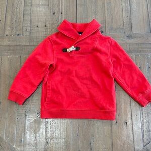 Janie and jack poppy red cowl neck sweatshirt